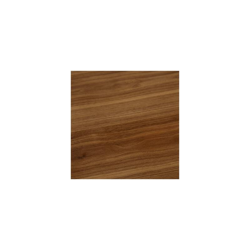 Rectangular Dining Table - 59" Walnut Wood Table for 6 - Modern Farmhouse Style - 59