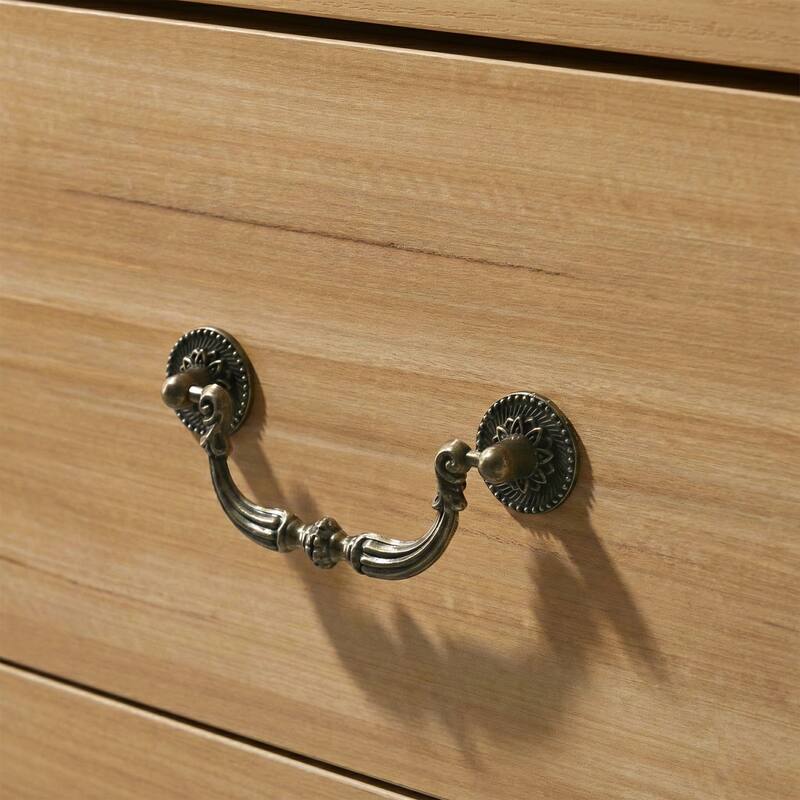 247 Shop At Home Marie 2-Drawer Set of 2 Nightstands with Open Storage Shelf