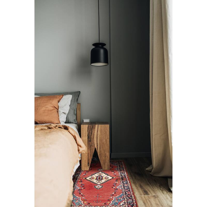 ECARPETGALLERY Hand-knotted Andelz Red Wool Rug - 3'1 x 5'11