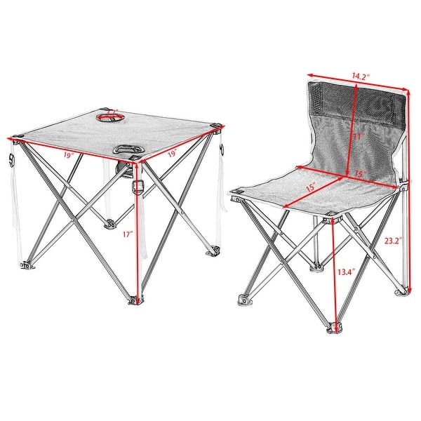 portable table chair set