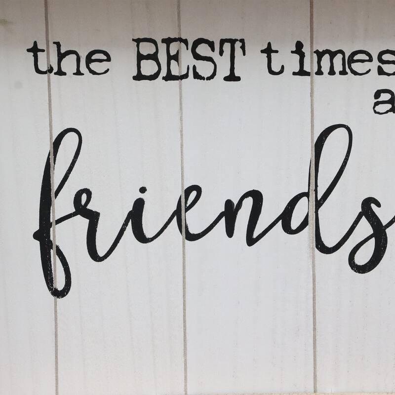 Vintage Wooden Farmhouse Plaque with Quotes,The Best Times
