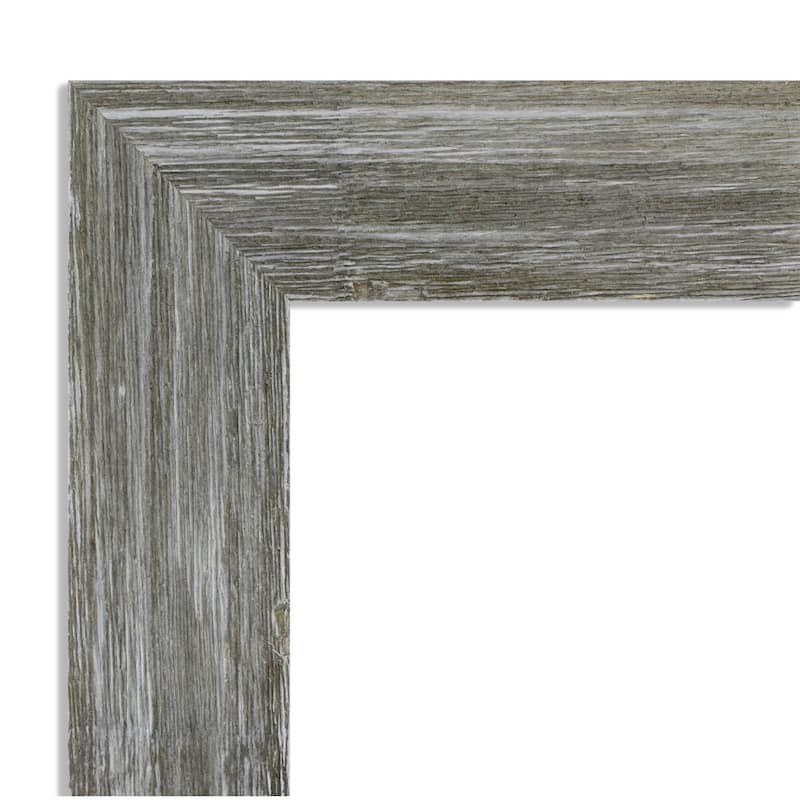 Fencepost Grey Narrow Wood Framed Black Corkboard Bulletin Board