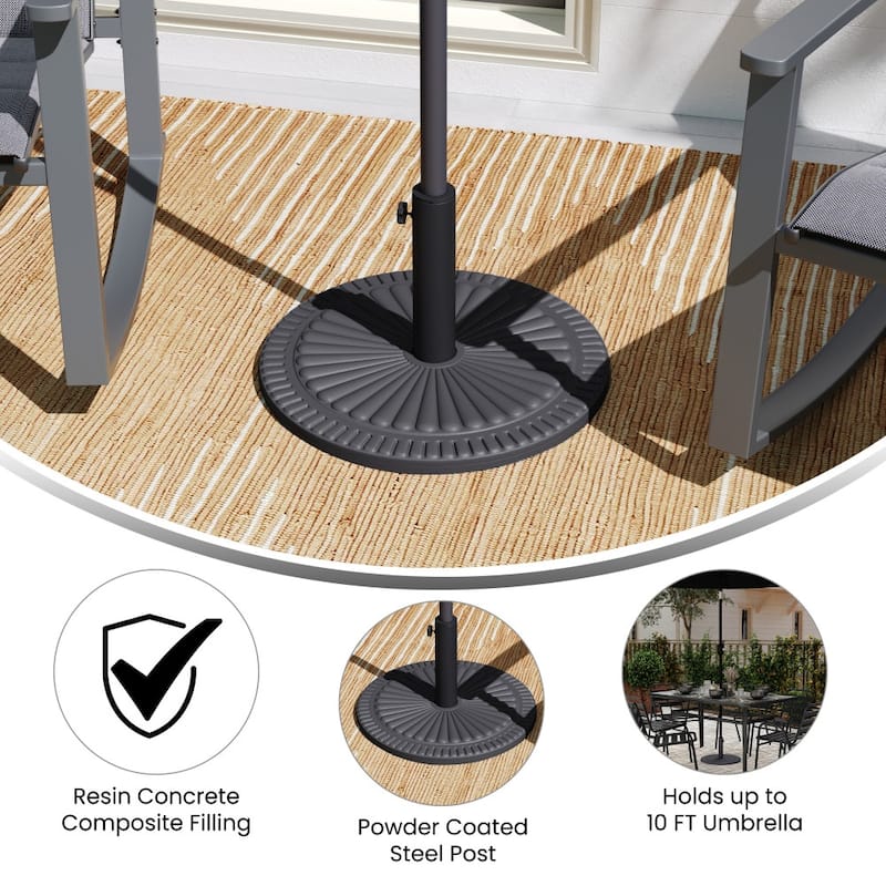 Sunburst Weatherproof Universal Cement Umbrella Base