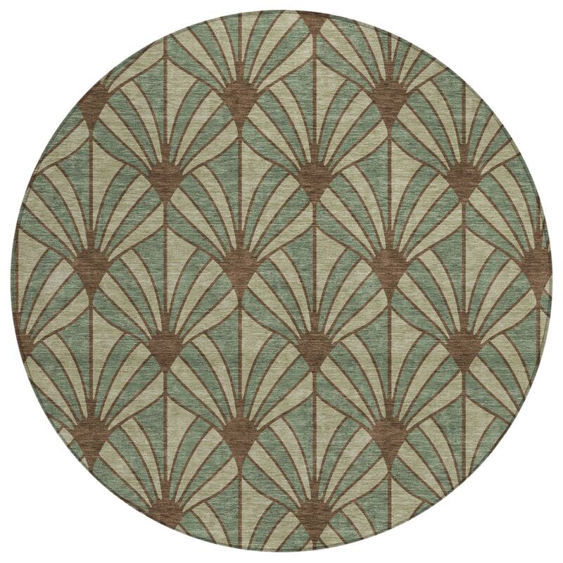 Machine Washable Indoor/ Outdoor Casual Kim Chantille Rug