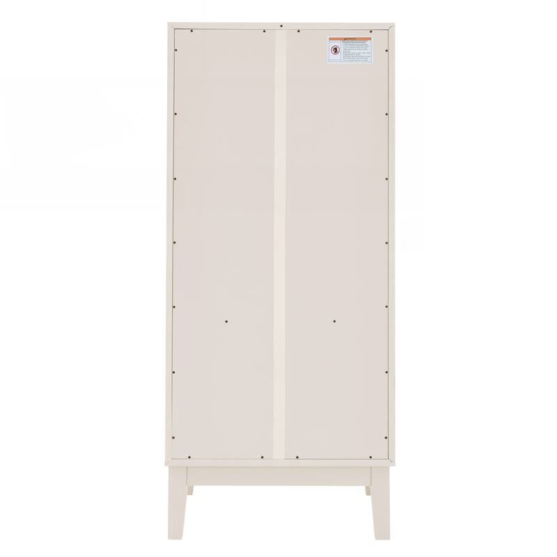 Retro Storage Cabinet with Doors and Drawers for Entryway Hallway Living Room Kitchen