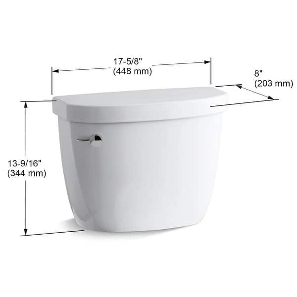 Kohler K4421 Cimarron 1.28 GPF Toilet Tank Only with AquaPiston Bed