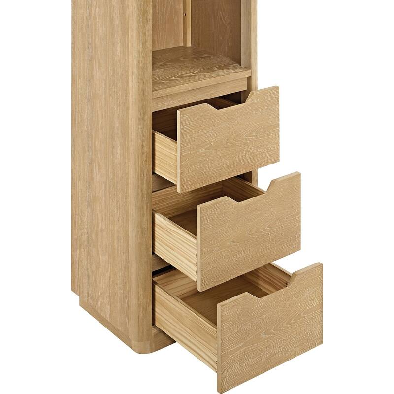 Miseno MV-HARB20-SCA Harbin 72" Wood Free Standing Linen Tower