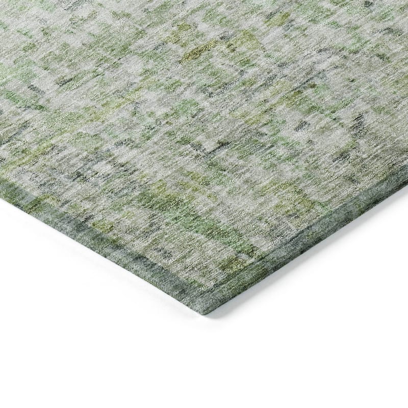 Machine Washable Indoor/ Outdoor Contemporary Solid Chantille Rug