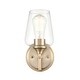 preview thumbnail 11 of 15, Millennium Lighting Ashford 1 Light Bathroom Wall Sconce with Clear Glass Shade in Multiple Finishes