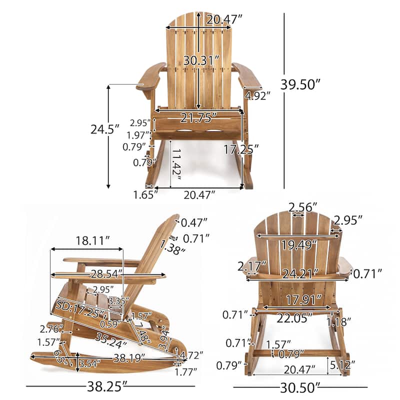 Malibu Outdoor Rocking Chairs (Set of 2) by Christopher Knight Home