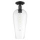 Option Clear Deco Swirl Shade / Matte Black