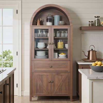 Retro Cabinet with Large Storage,Versatile Design for Multiple Scenarios