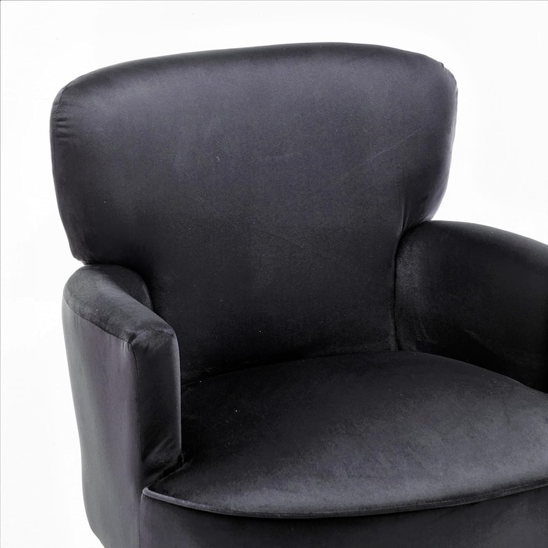 US Pride Furniture Trendy Velvet Accent Chair with Gold Metal Legs Upholstered Armchair