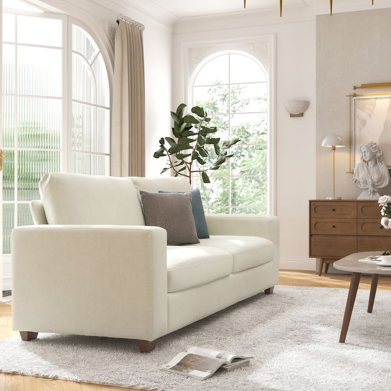 CO-Z 86.6" Upholstered Sofa Couch for Living Room 3-Seater Sofa