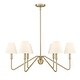 preview thumbnail 9 of 7, Golden Lighting 3690-6 IL Kennedy 6 Light 35" Wide Chandelier