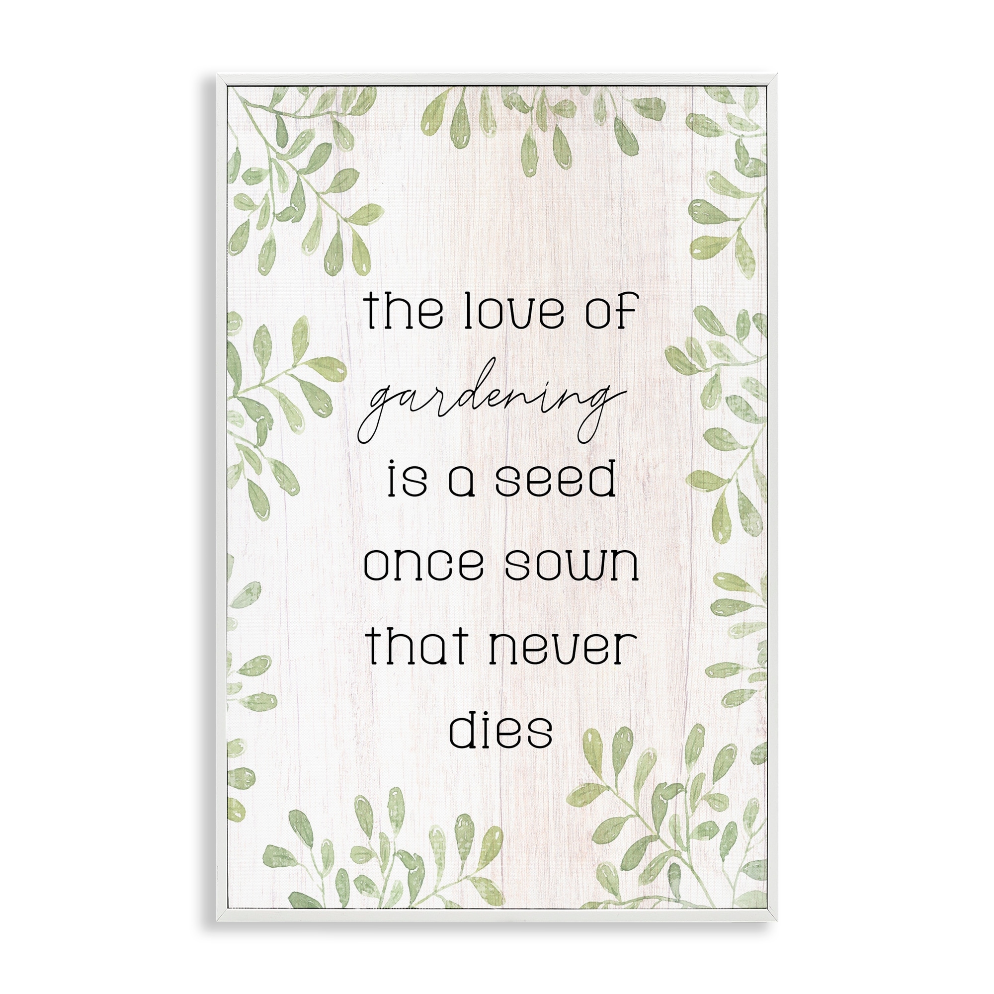 Stupell Love Of Gardening Saying Framed Giclee Art Design By Lil' Rue