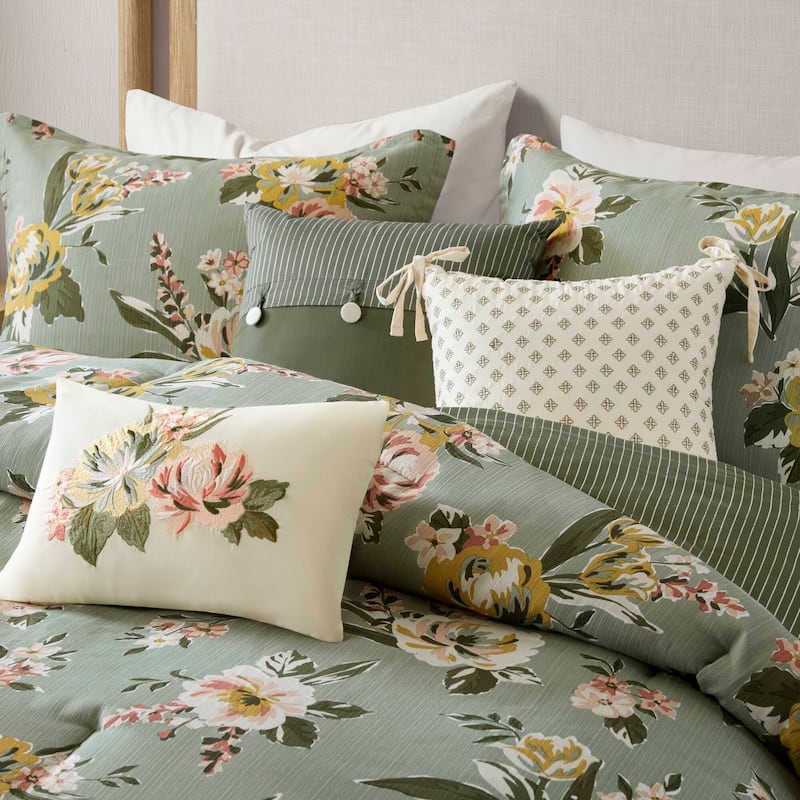 Madison Park Salara 7 Piece Vintage Floral Comforter Set