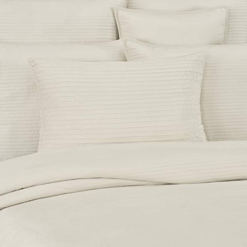 Townsend Straight Pillow Lumbar Decorative Throw Pillow Cover - Ivory