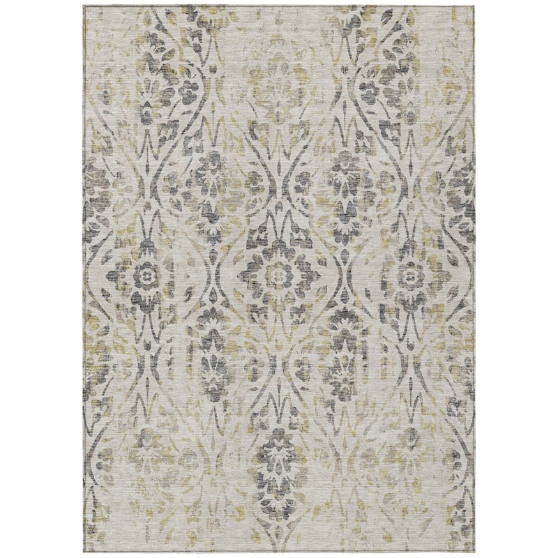HomeRoots Floral Transitional Rectangle Outdoor Rug