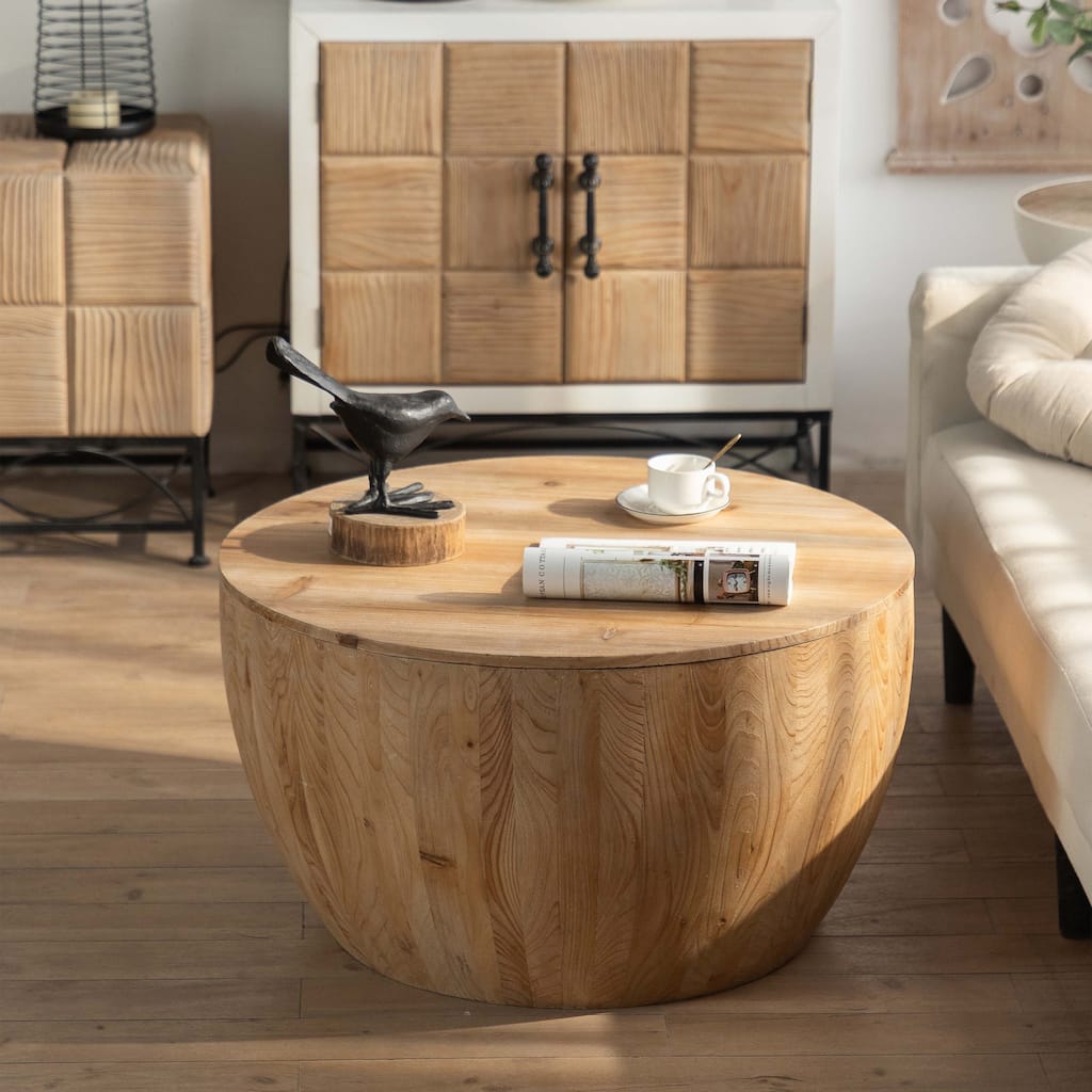 31.50"Bucket Shaped Coffee Table,Dining Room