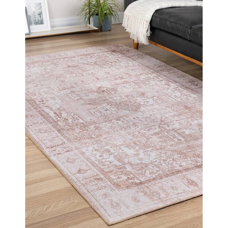 Transitional Rine Collection Area Rug - 3'6"x5'6" - Beige