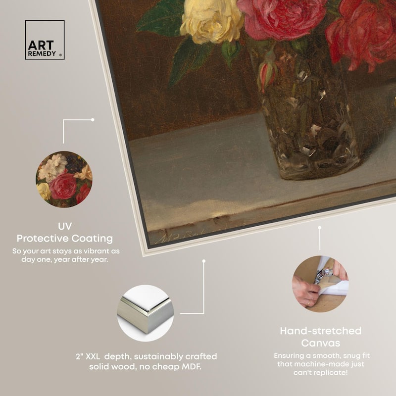 Babcock Flowers in Cut Glass Canvas by Art Remedy