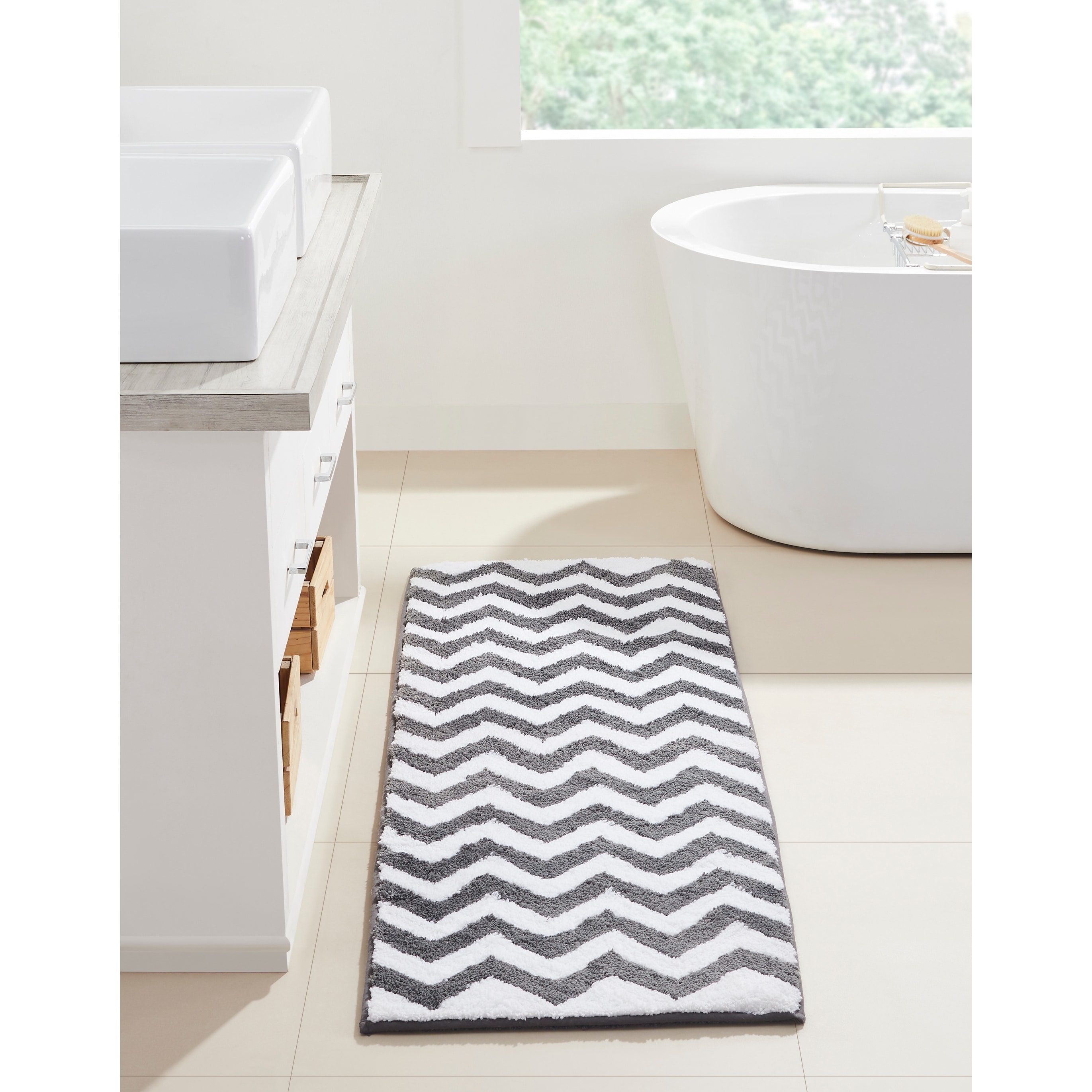 1pc Bathroom Non-slip Mat Kitchen/bedroom/toilet Floor Mat With Water  Separation Feature For Shower & Home Use, Anti-slip Patchwork Design