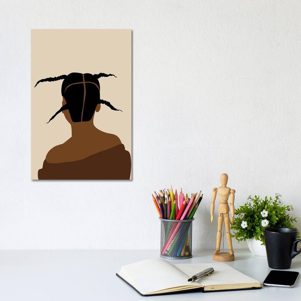 iCanvas "African Hairstyle" by Tysee Ciage Canvas Print