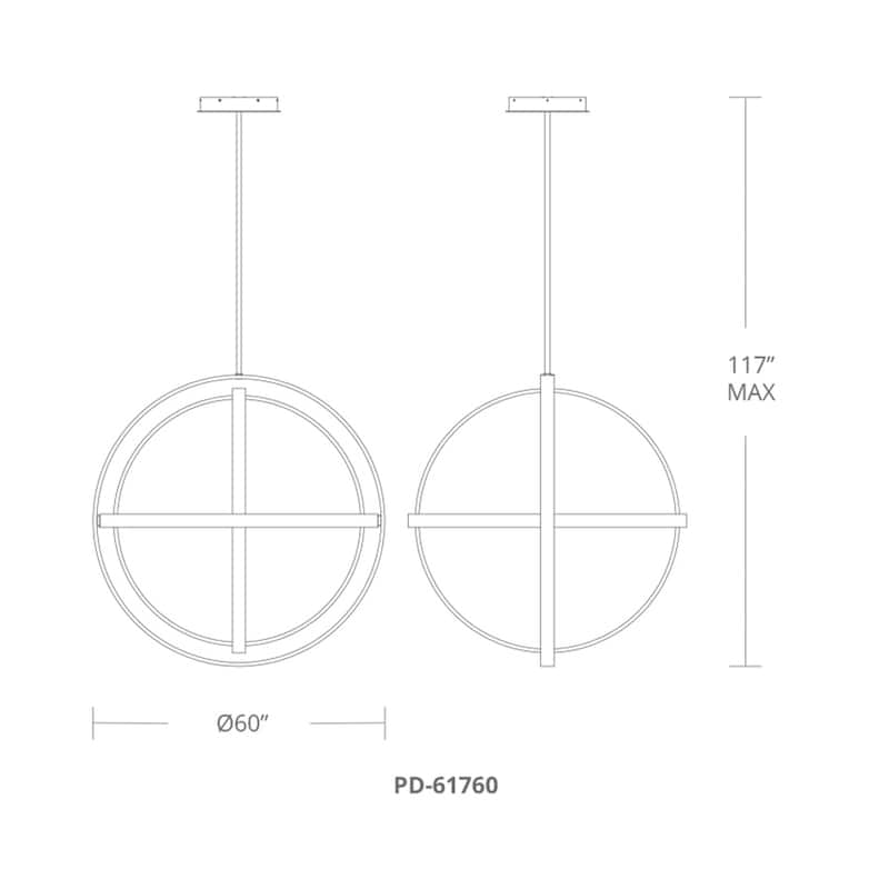 Kinetic LED Adjustable Chandelier 3500K