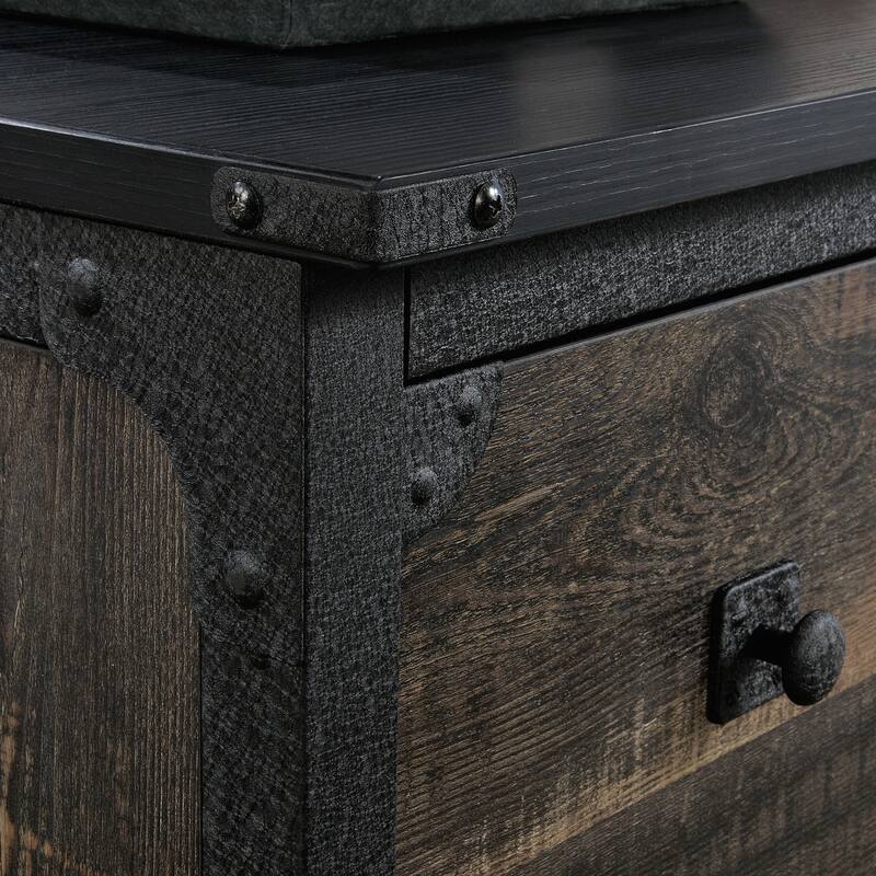 Lateral File, File Cabinet , Office Storage Cabinet Brown finish