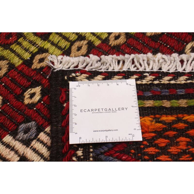 ECARPETGALLERY Flat-Weave Yoruk Red Wool Kilim - 5'10 x 11'11