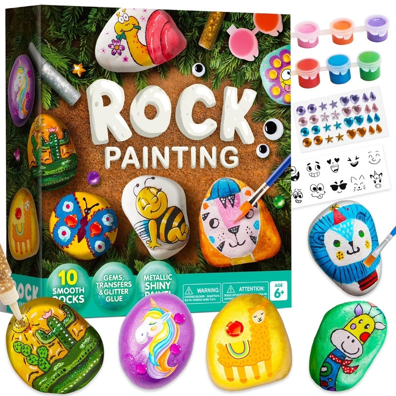 DIY Rock Painting Kit for Kids - Multicolor