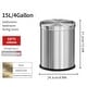 Stainless Steel Trash can,Bathroom Garbage can with lid，Small Trash Can ...