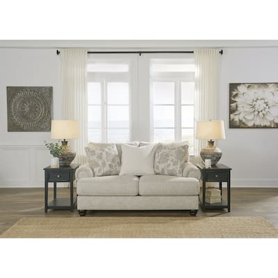 Signature Design by Ashley Asanti Gray Loveseat - 71"W x 44"D x 40"H