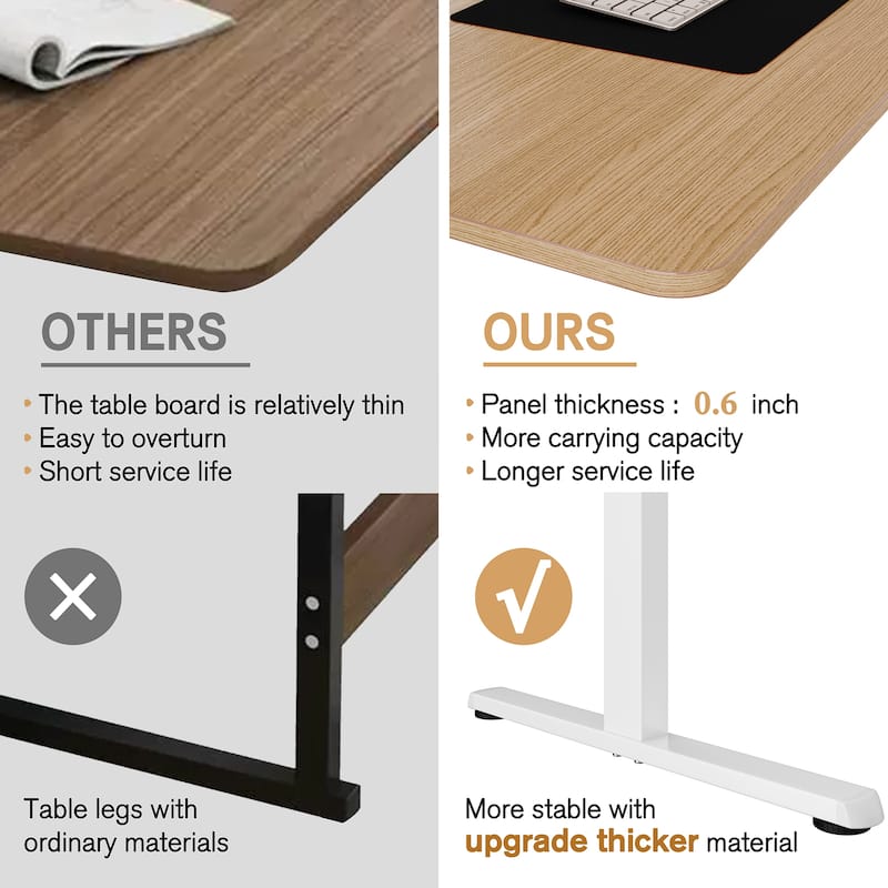Futzca Height Adjustable Electric Standing Desk, Computer Office Desk