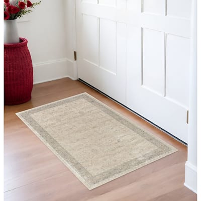 Dacot Floral Traditional Woven Area Rug By HomeRoots - 2' X 3'