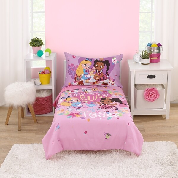 Disney Alice's Wonderland Bakery Tea Party Pink and Purple 4 Piece