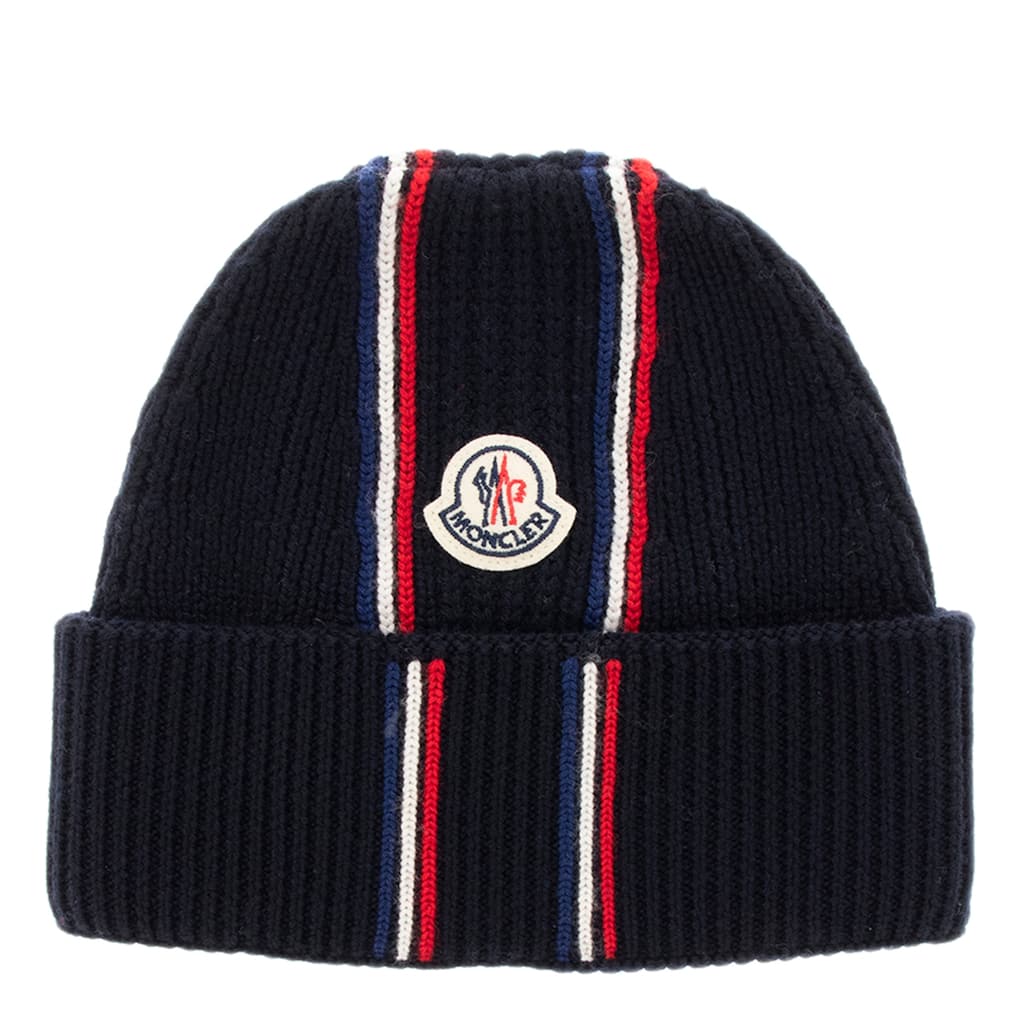 Moncler Tricolor Wool Beanie