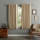 preview thumbnail 13 of 16, Aurora Home Insulated Thermal 63-inch Blackout Curtain Panel Pair Beige