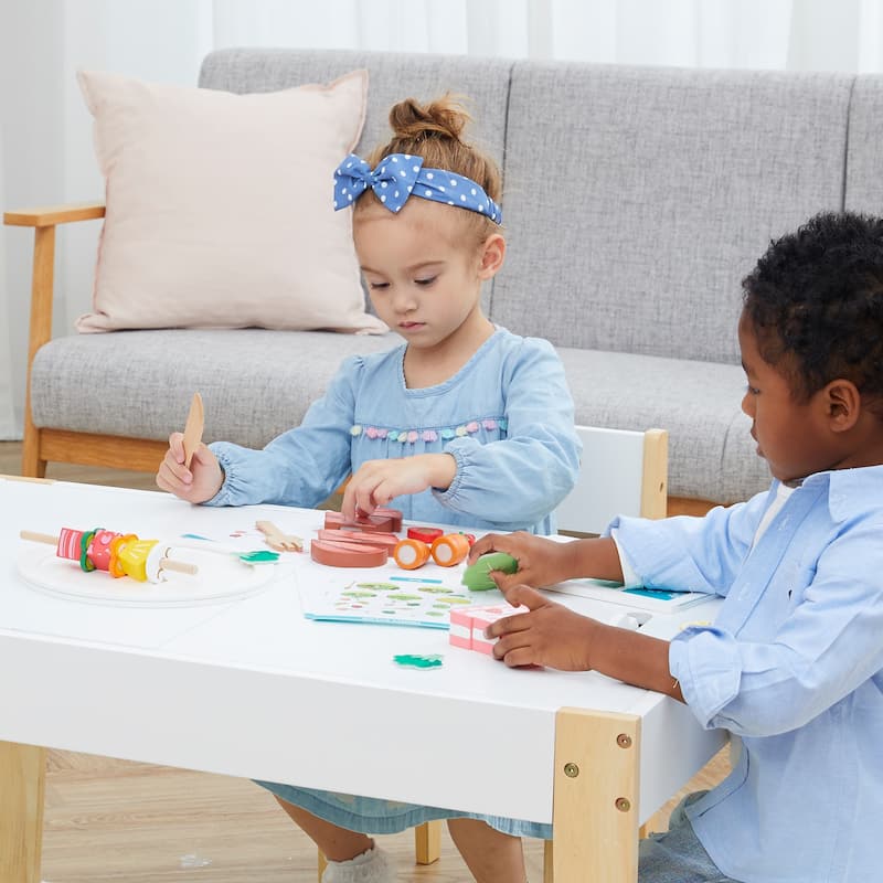 Teamson Kids - Little Chef Frankfurt Wooden Cutting food play kitchen accessories