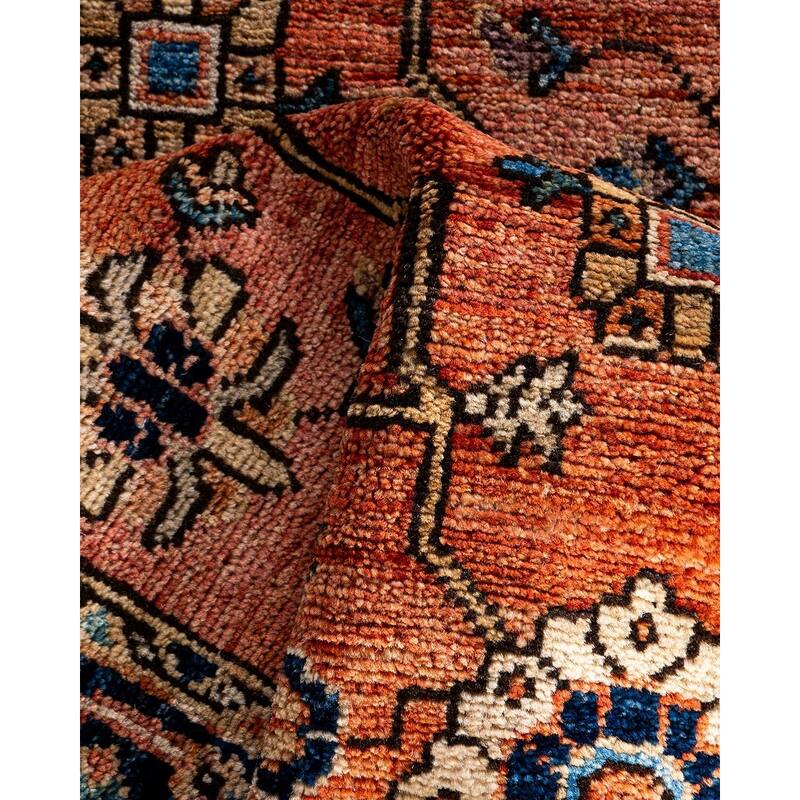 Serapi One-of-a-Kind Hand-Knotted Runner Rug - Orange, 2' 9" x 11' 9" - 2' 9" x 11' 9"
