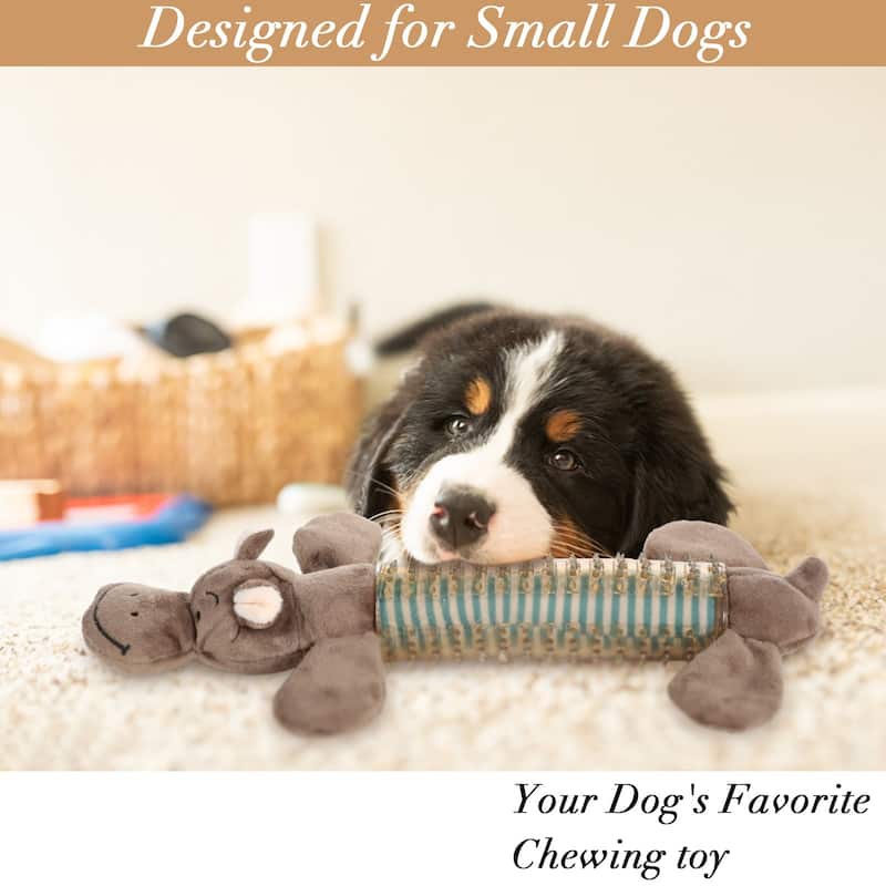 Best Pet Supplies Dog Toy with Crinkle and Squeaky Enrichment for Small and Medium Breed Puppies or Dogs, Cute and Plush