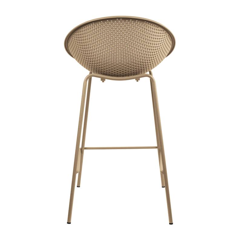 Set of 2 26-inch Contemporary Eiffel Dowel DSW Counter Height Stool Barstool With Backs For Kitchen Home Side Break Room
