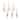Light Society Set of 6 Arden C32 Clear LED Filament Light Bulbs