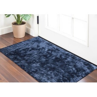 Solid Color Rectangle Glam Style Rug - 40' X '24' X '1.57 - Bed Bath ...