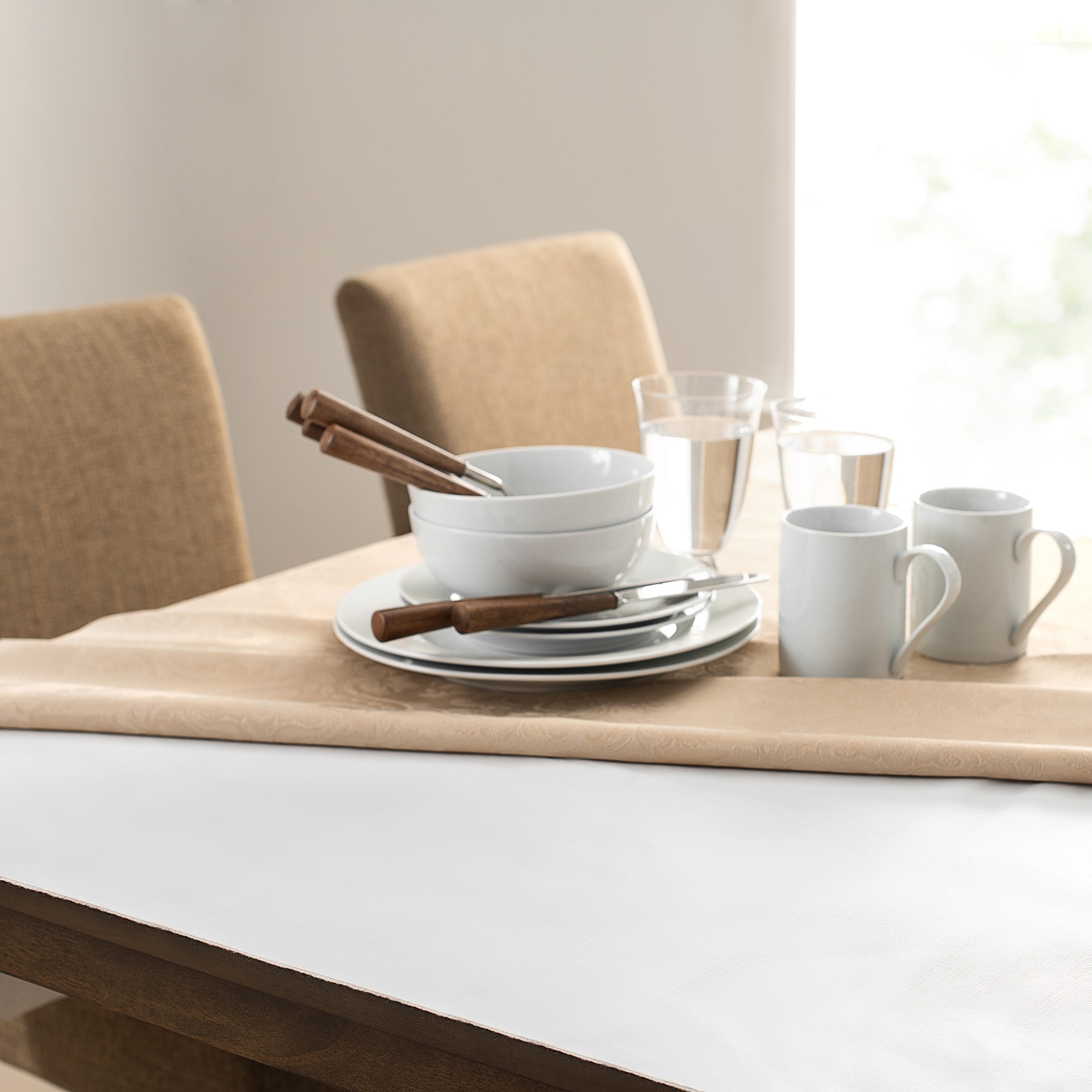 Embossed Vinyl Cushioned Flannel Backing Tablepad