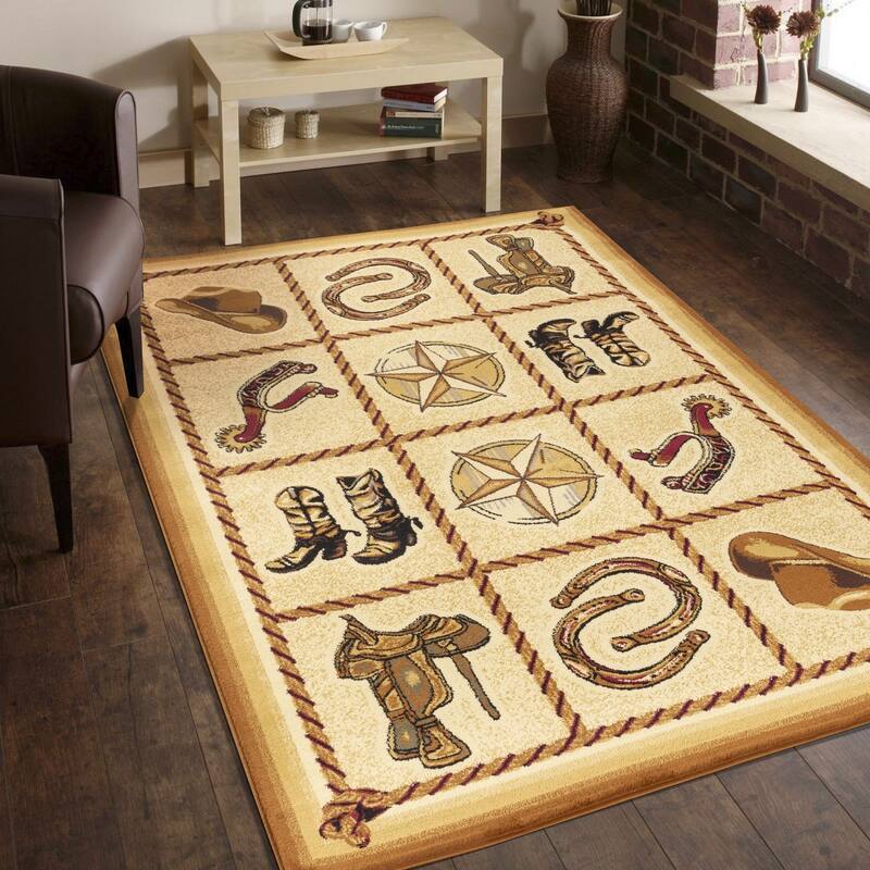 Tribes GC_YLS4010 Beige Southwest Area Rug