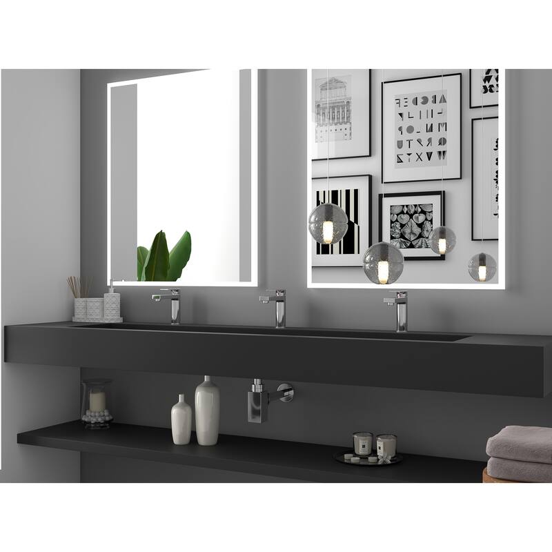Pyramid Solid Surface Wall-Mounted Bathroom Sink