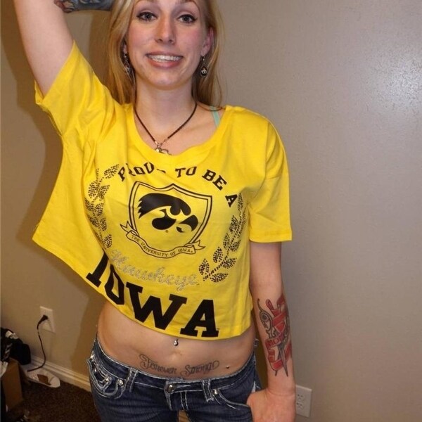 Iowa Hawkeyes Womens Midriff Shirt Sizes S M L Xl Overstock 27217028 Hard rock band from austria contact us: cad
