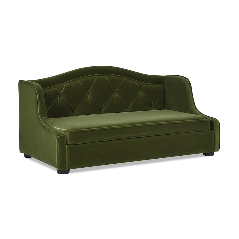 Robin 35" Mid-Century Modern Tufted Wingback Pet Sofa Bed